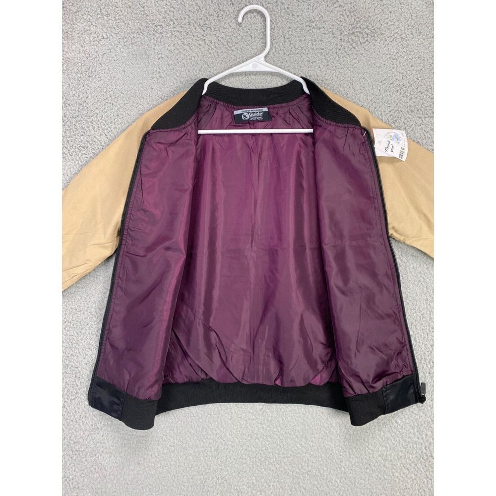Gander Mountain Guide Series Jacket Womens Large Tan Black Bomber Full Zip‎ NEW - Picture 3 of 8
